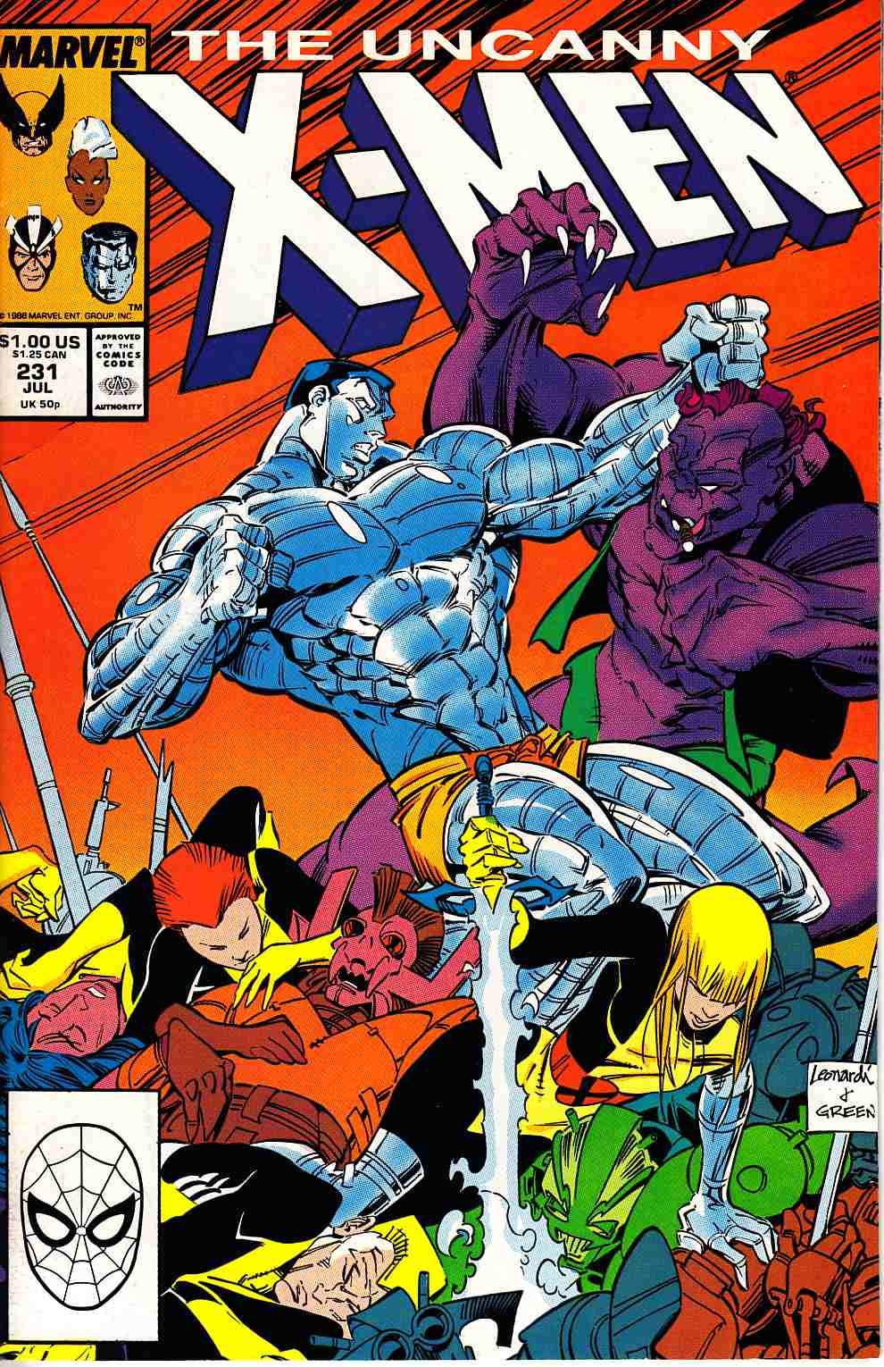 Uncanny X-Men #231 Near Mint Minus (9.2) [Marvel Comic] THUMBNAIL