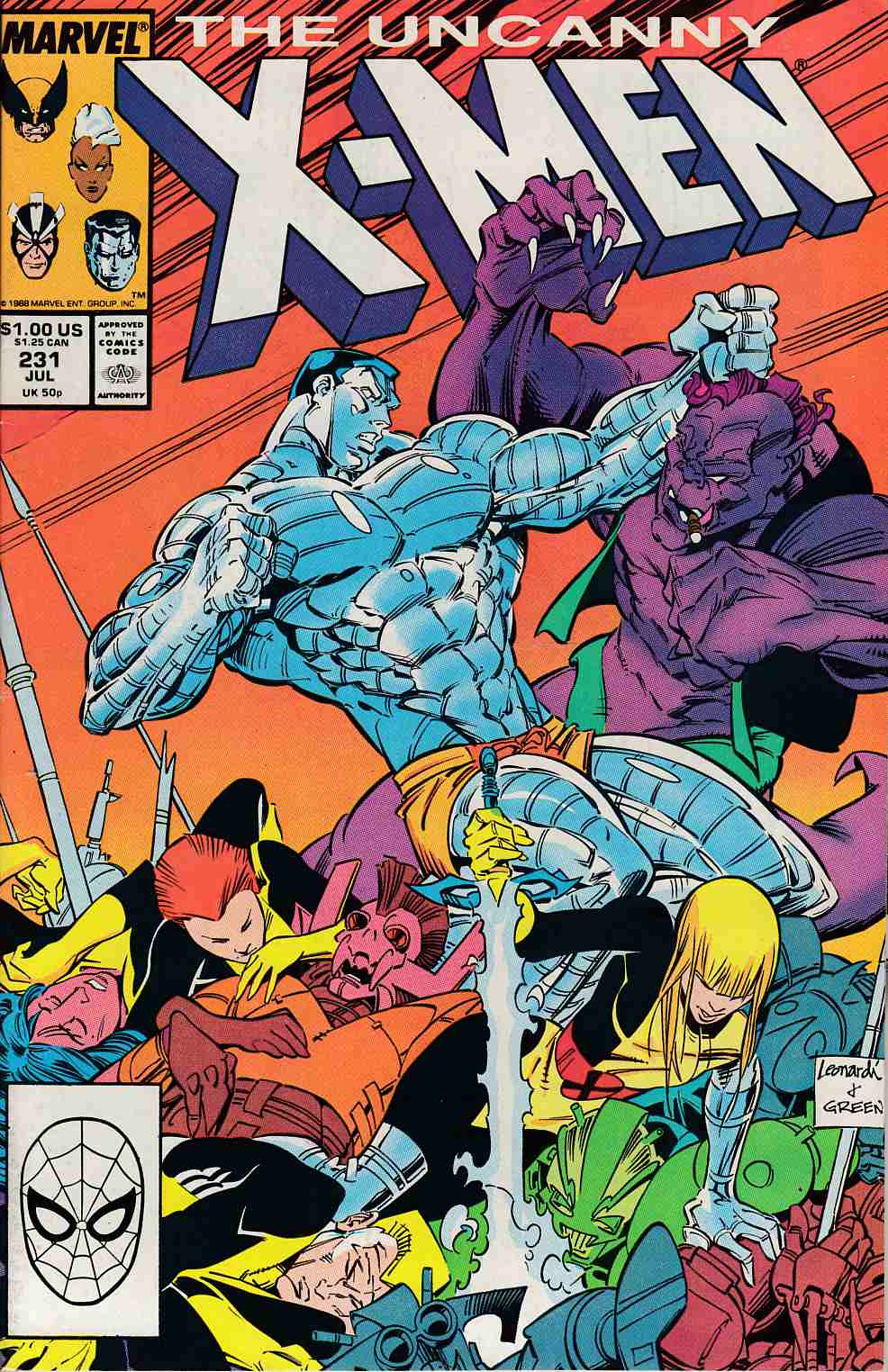 Uncanny X-Men #231 Very Fine Minus (7.5) [Marvel Comic] THUMBNAIL