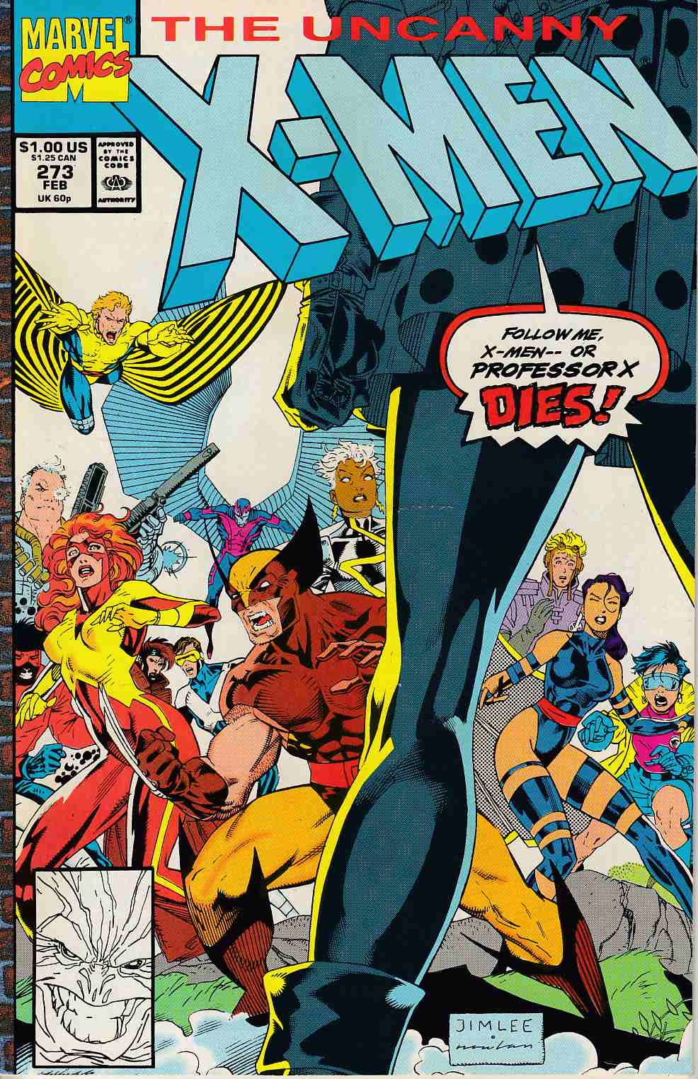 Uncanny X-Men #273 Very Fine (8.0) [Marvel Comic] LARGE