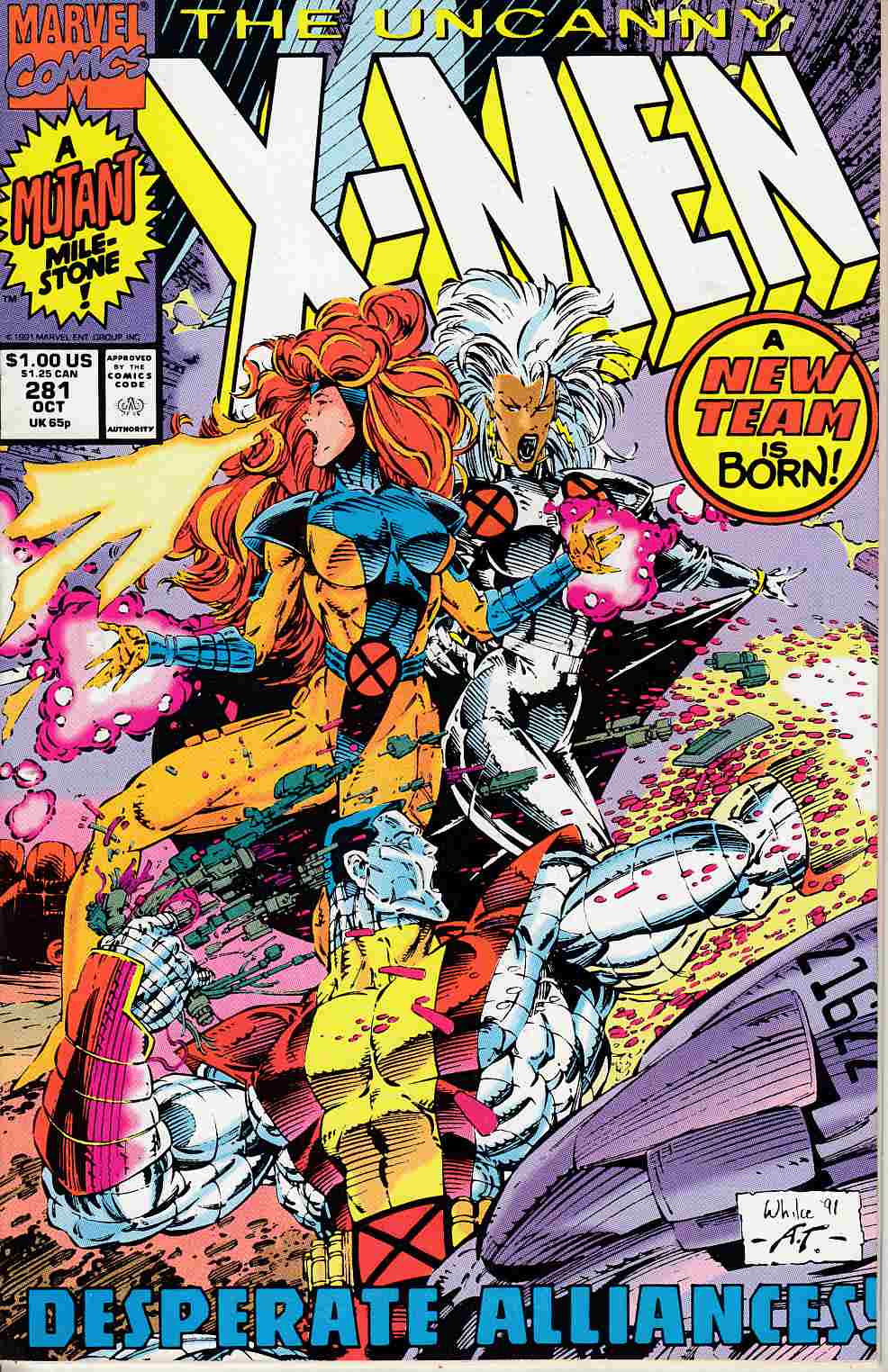 Uncanny X-Men #281 Fine (6.0) [Marvel Comic] THUMBNAIL