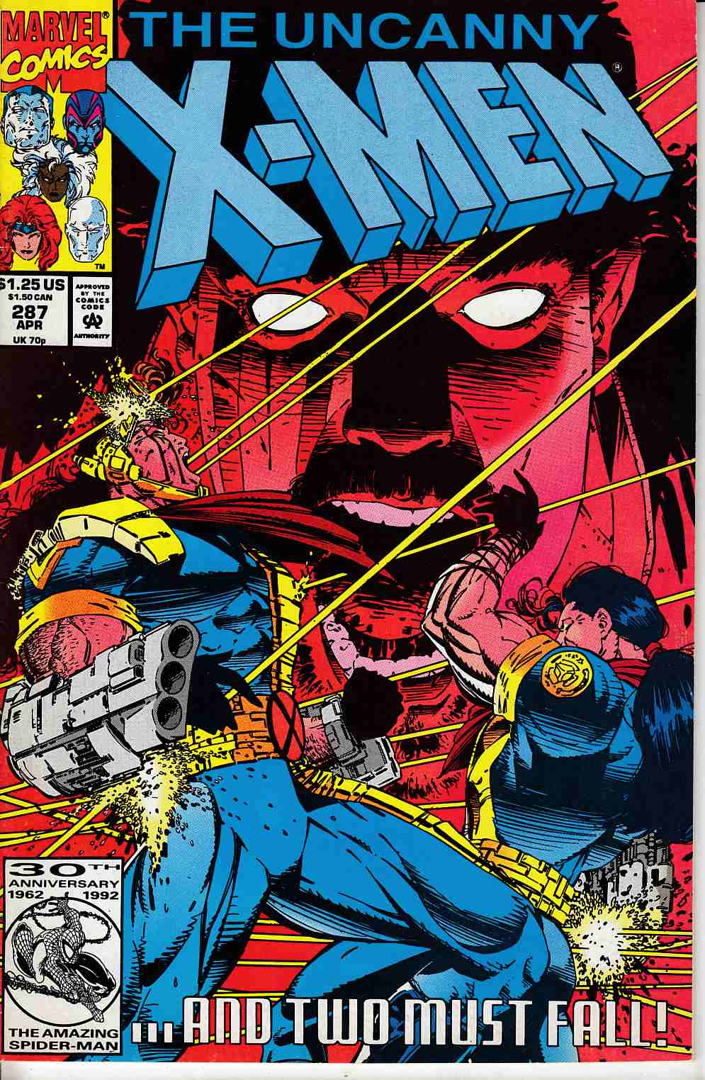 Uncanny X-Men #287 Fine Minus (5.5) [Marvel Comic] LARGE