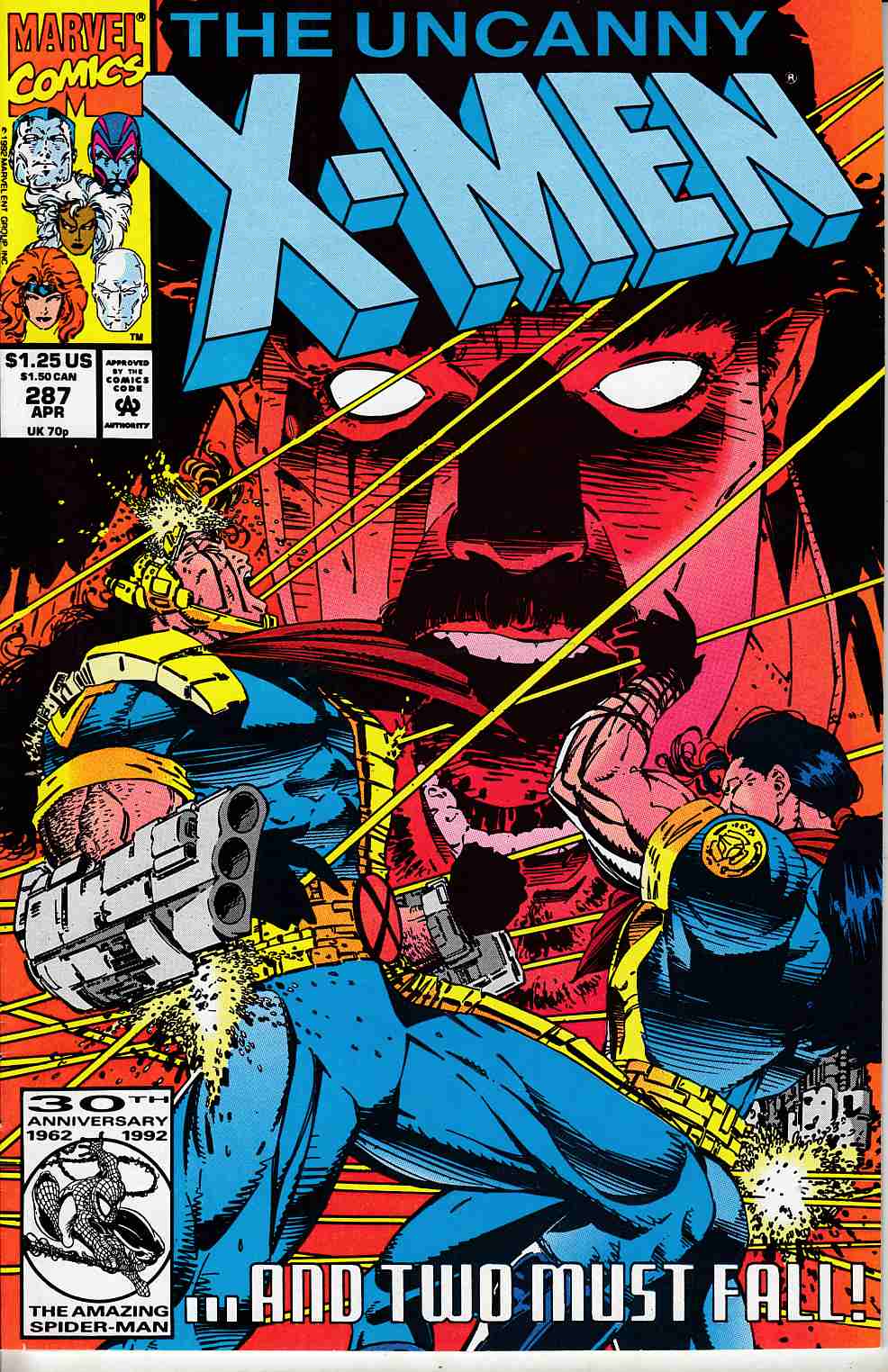 Uncanny X-Men #287 Very Fine (8.0) [Marvel Comic] LARGE