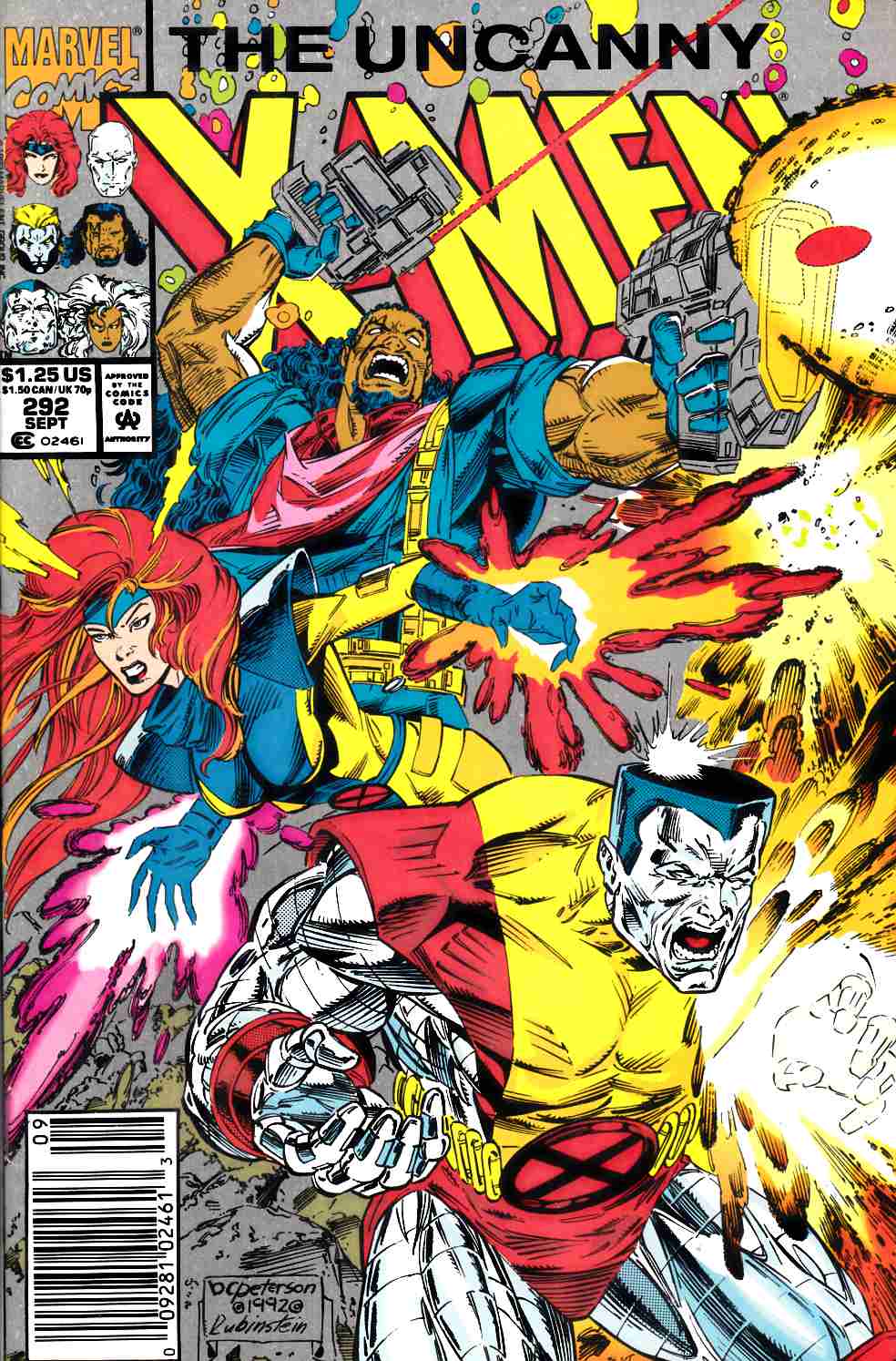 Uncanny X-Men #292 Newsstand Edition Very Fine (8.0) [Marvel Comic] LARGE