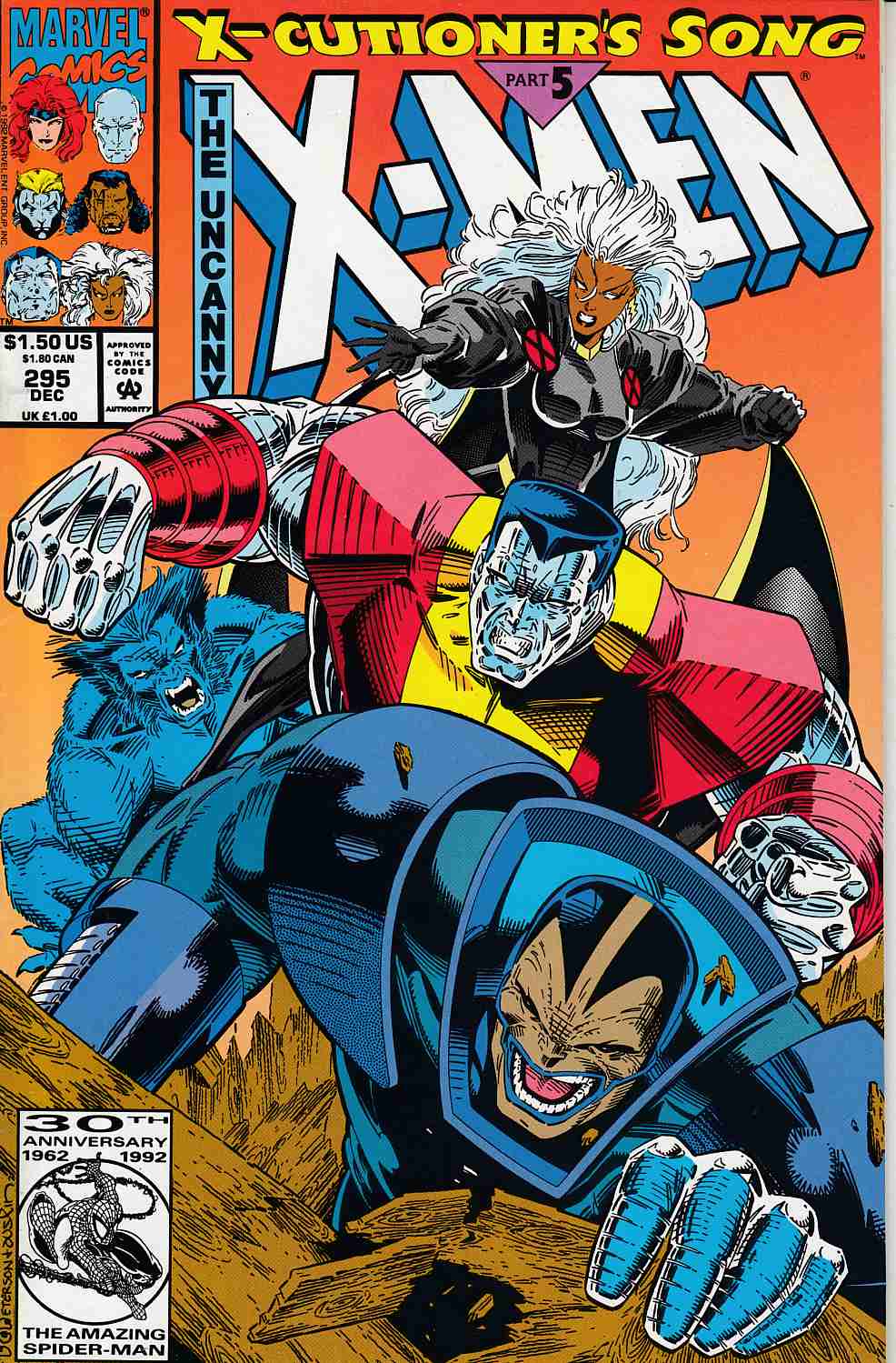 Uncanny X-Men #295 Near Mint Minus (9.2) [Marvel Comic] LARGE