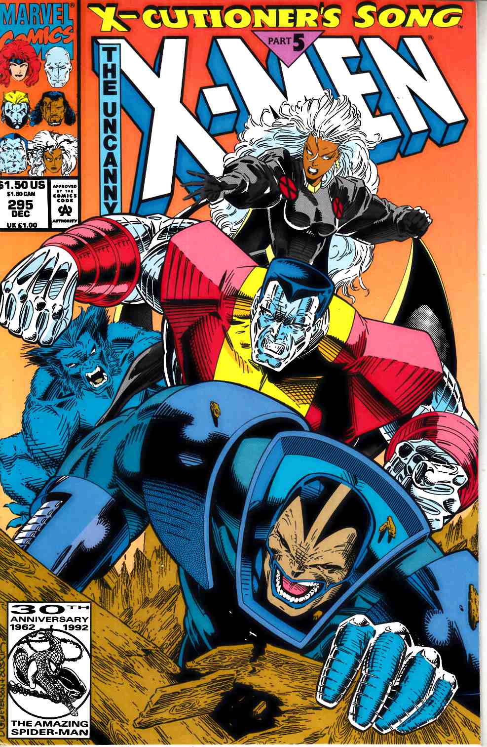Uncanny X-Men #295 Very Fine (8.0) [Marvel Comic] THUMBNAIL