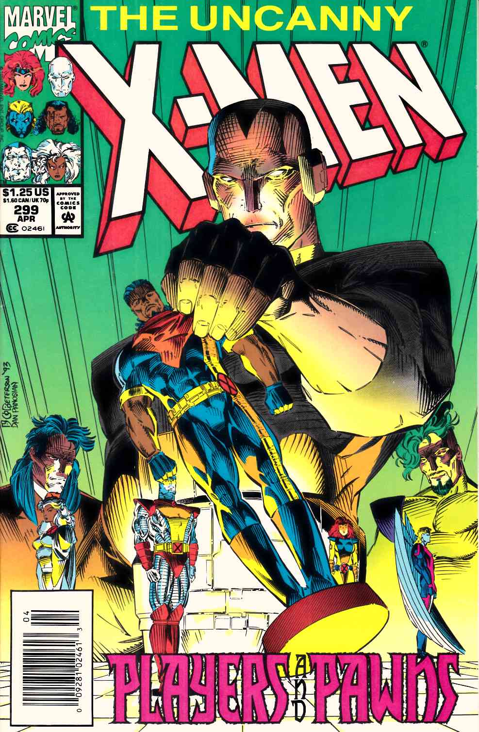 Uncanny X-Men #299 Newsstand Edition Very Fine (8.0) [Marvel Comic] THUMBNAIL