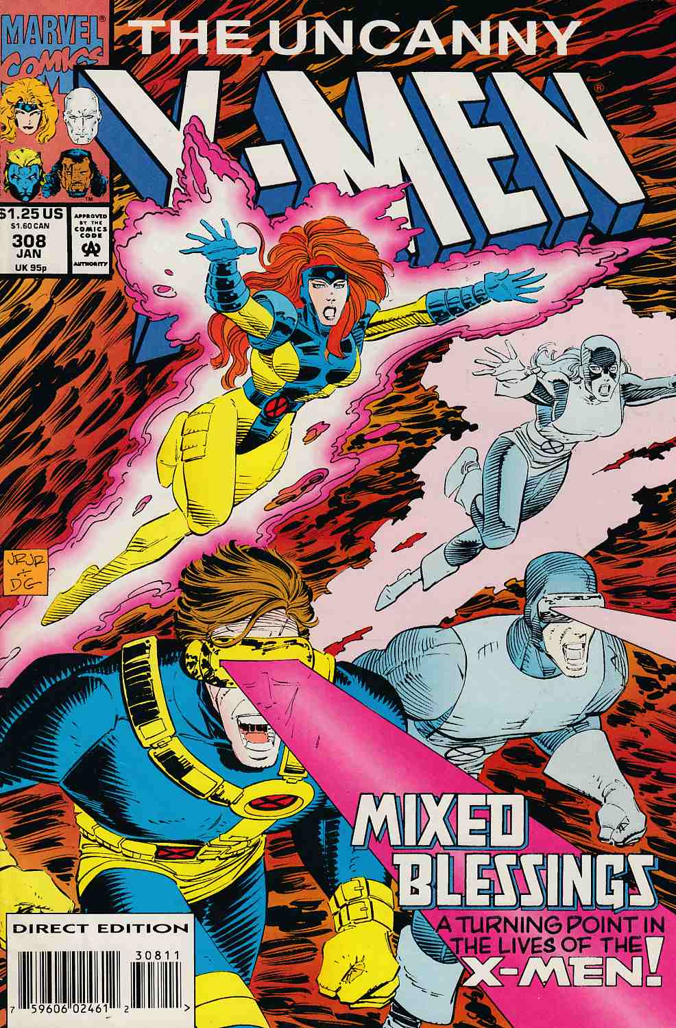 Uncanny X-Men #308 Fine Plus (6.5) [Marvel Comic] LARGE