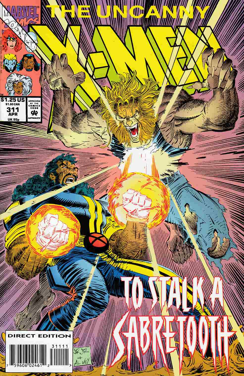 Uncanny X-Men #311 Fine (6.0) [Marvel Comic] LARGE
