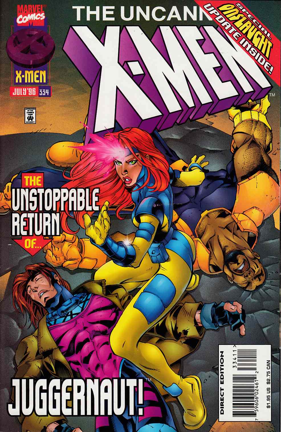 Uncanny X-Men #334 Very Fine Minus (7.5) Marvel Comic] LARGE