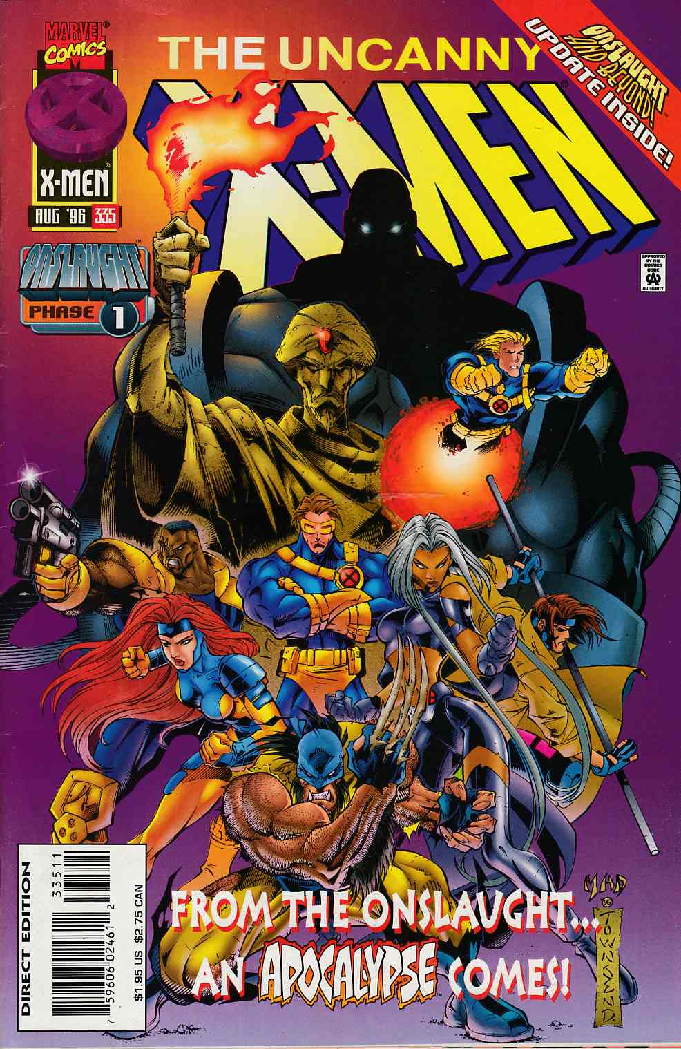 Uncanny X-Men #335 Very Fine (8.0) [Marvel Comic] THUMBNAIL