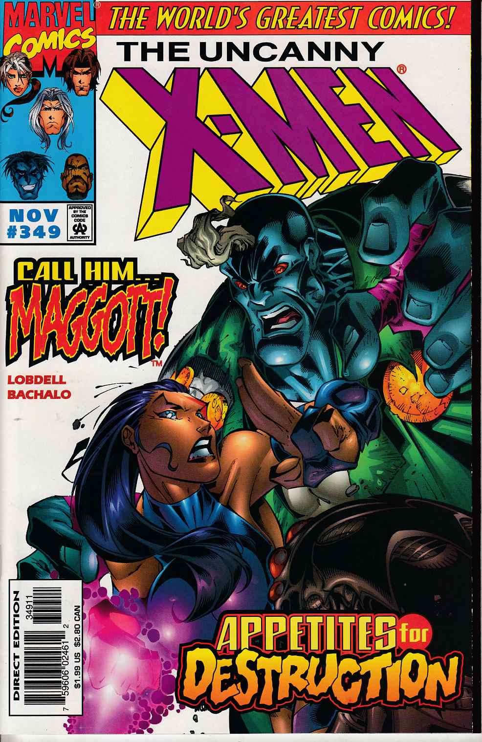Uncanny X-Men #349 Very Fine (8.0) [Marvel Comic] THUMBNAIL