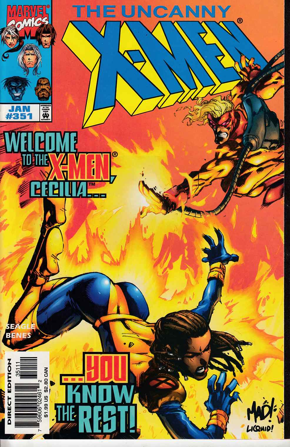 Uncanny X-Men #351 Near Mint (9.4) [Marvel Comic] THUMBNAIL