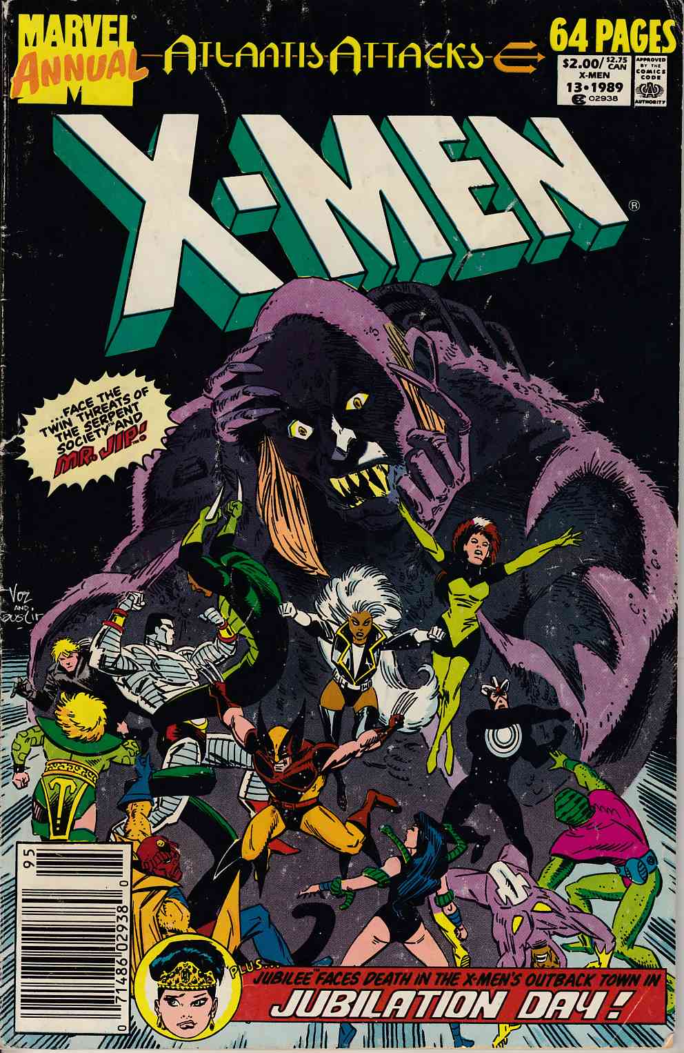 Uncanny X-Men Annual #13 Newsstand Edition Good (2.0) [Marvel Comic] LARGE