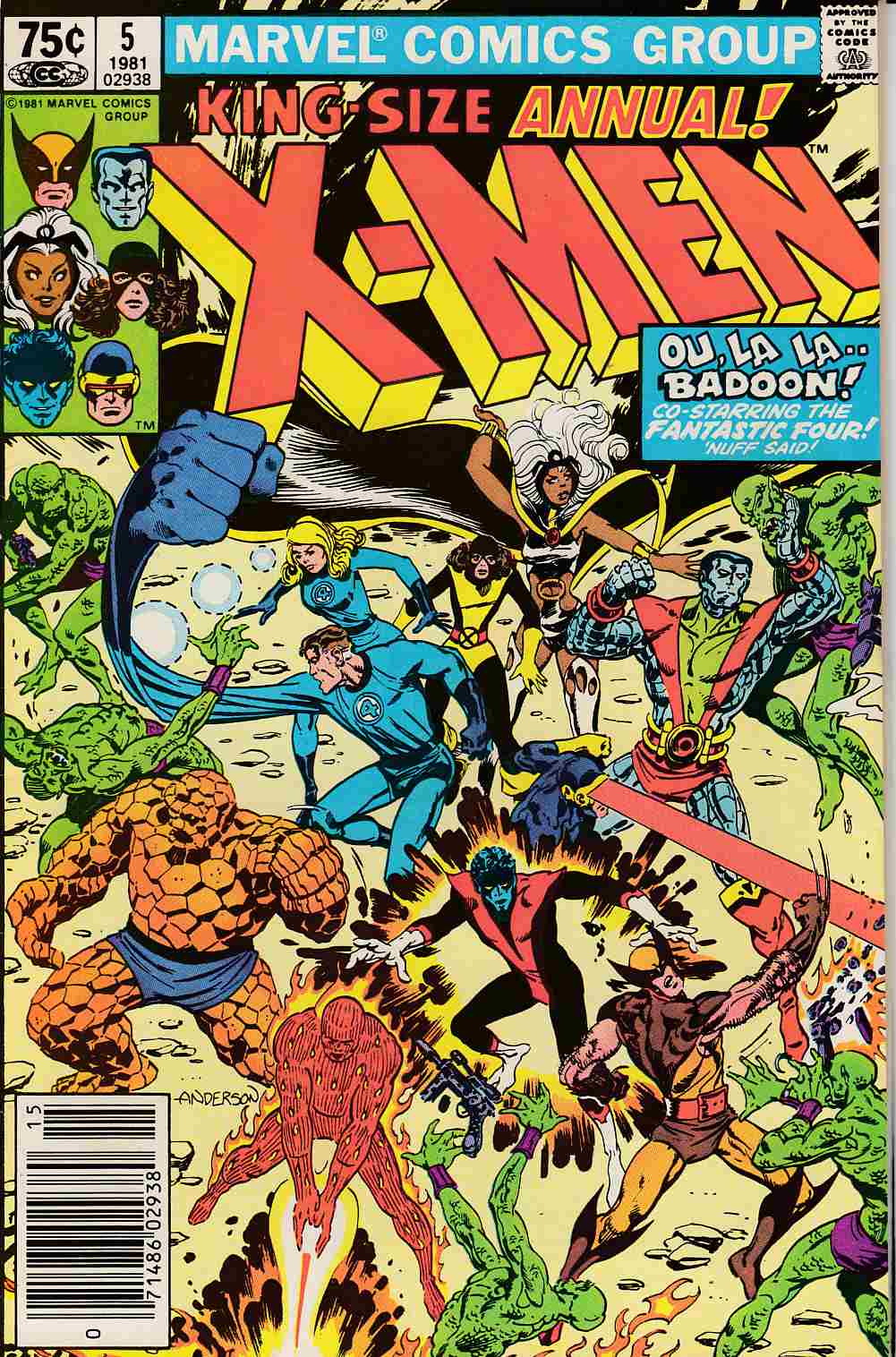 Uncanny X-Men Annual #5 Newsstand Edition Very Fine (8.0) [Marvel Comic] LARGE