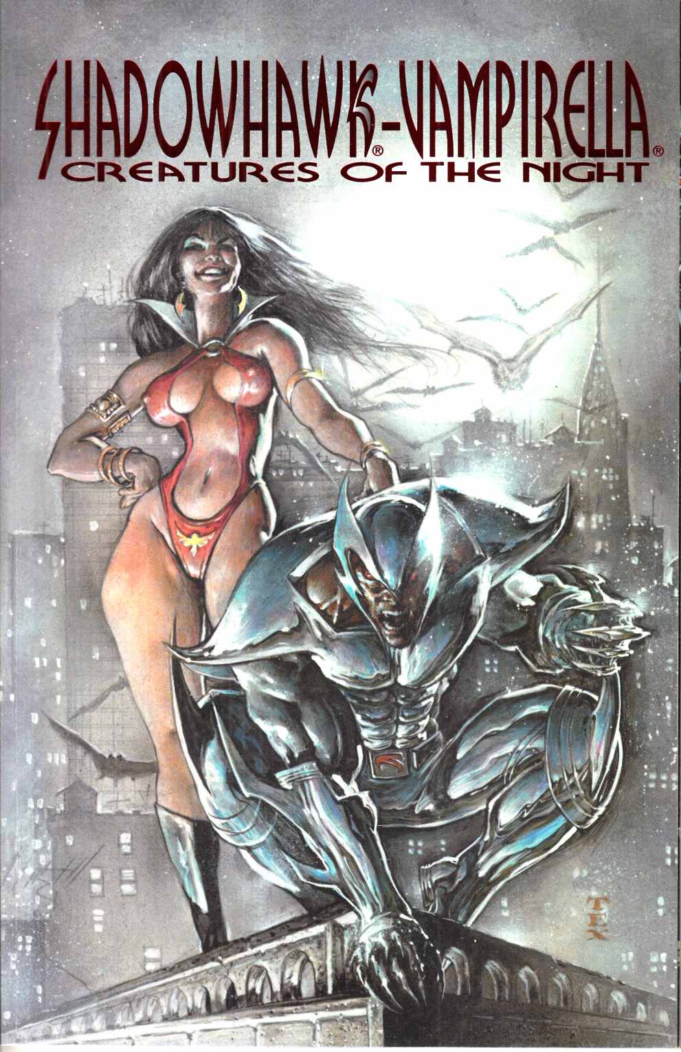 Vampirella Shadowhawk Creatures of the Night #2 Near Mint (9.4) [Harris Comic] LARGE