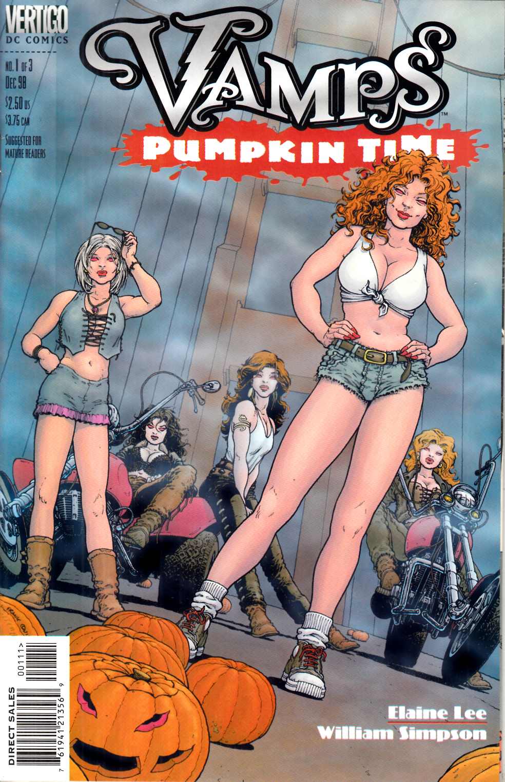 Vamps Pumpkin Time #1 Very Fine (8.0) [DC Comic] LARGE