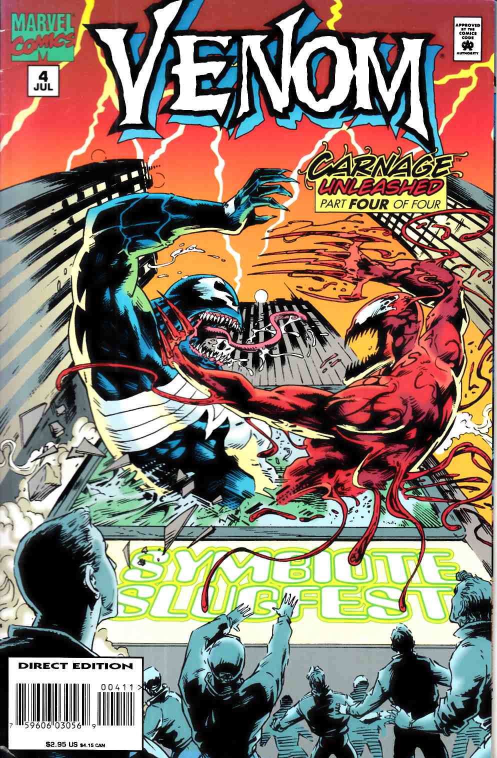 Venom Carnage Unleashed #4 Fine (6.0) [Marvel Comic] LARGE