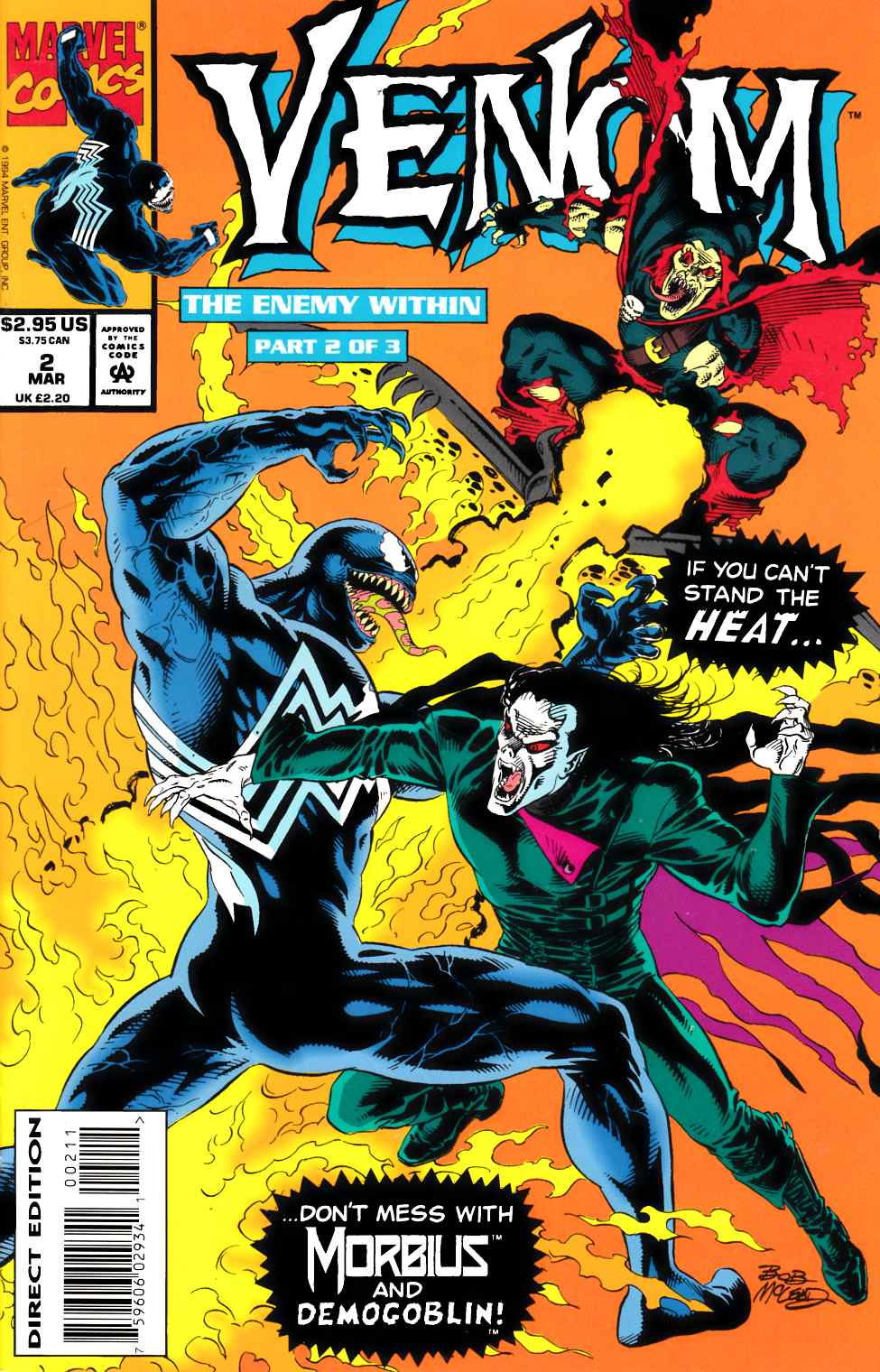 Venom the Enemy Within #2 Near Mint Minus (9.2) [Marvel Comic] LARGE