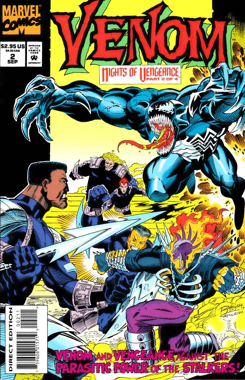 Venom Nights of Vengeance #2 Near Mint Minus (9.2) [Marvel Comic] THUMBNAIL