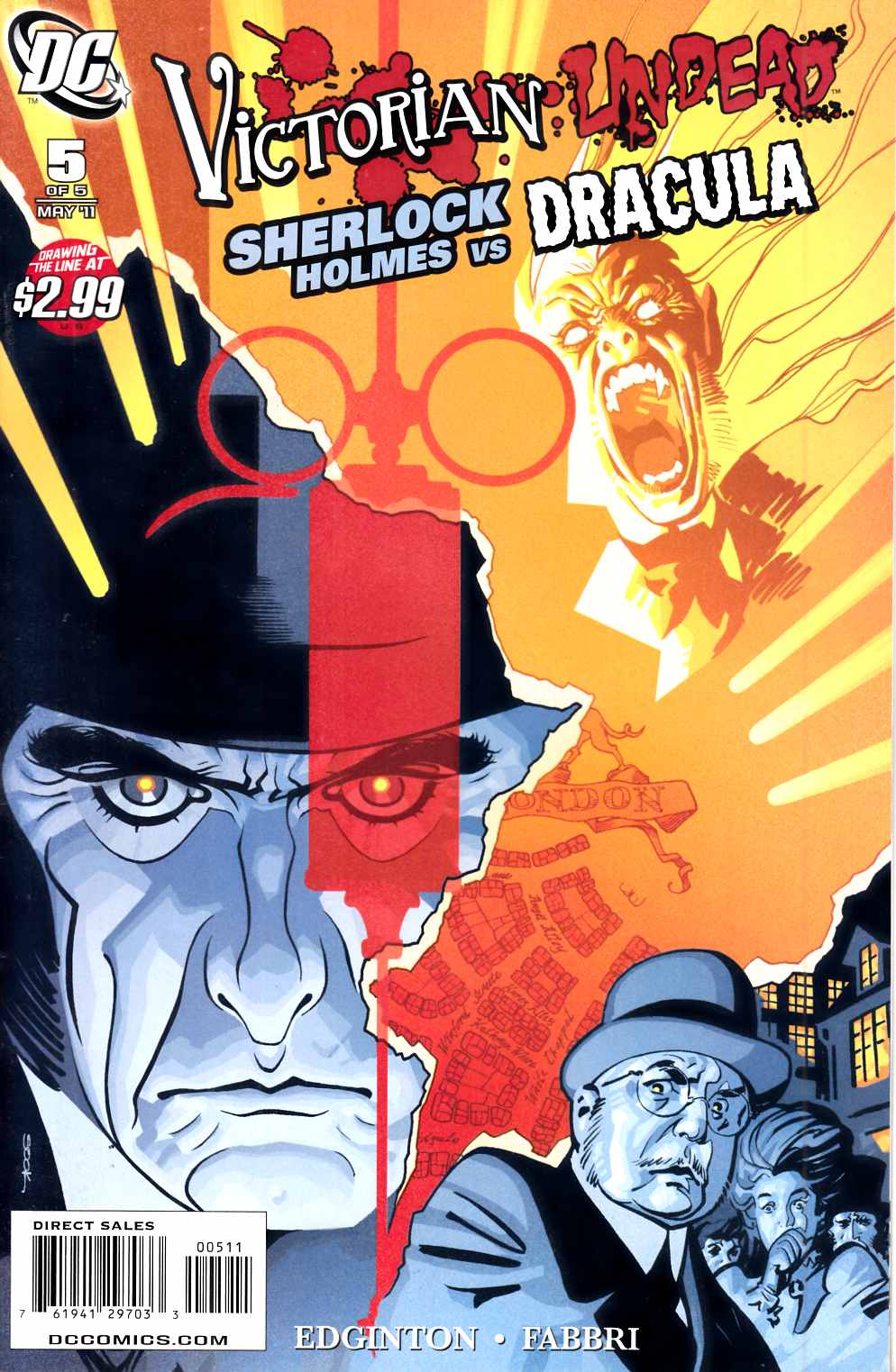 Victorian Undead II Holmes vs Dracula #5 Very Fine (8.0) [DC Comic] LARGE