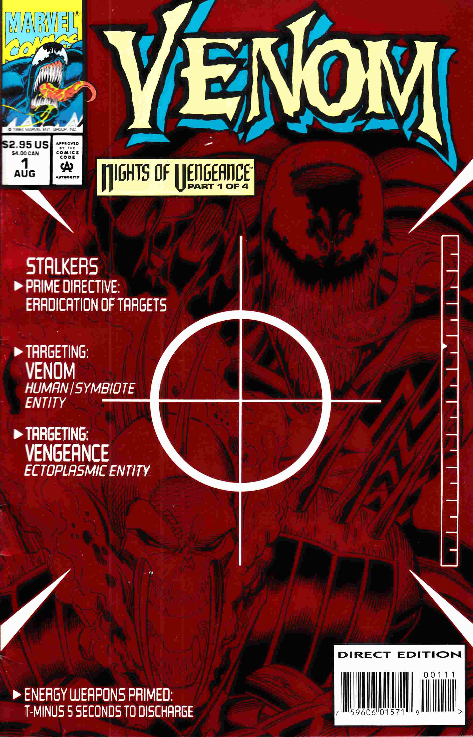 Venom Nights of Vengeance #1 Fine (6.0) [Marvel Comic] LARGE