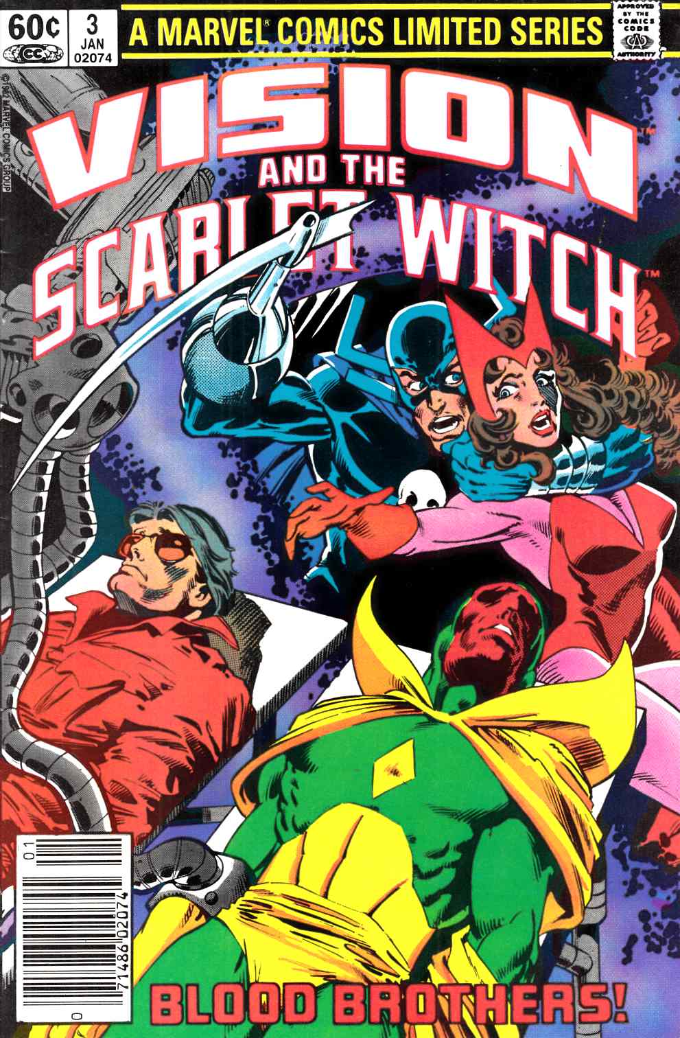 Vision and the Scarlet Witch #3 Newsstand Edition Very Fine (8.0) [Marvel Comic] LARGE