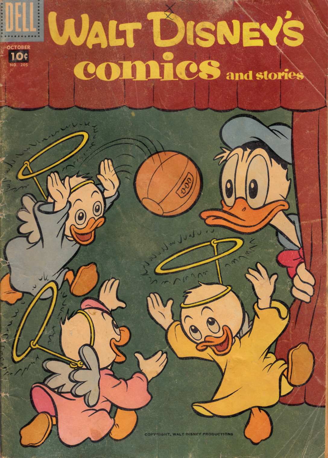 Walt Disney's Comics & Stories #205 Good Minus (1.8) [Dell Comic] THUMBNAIL