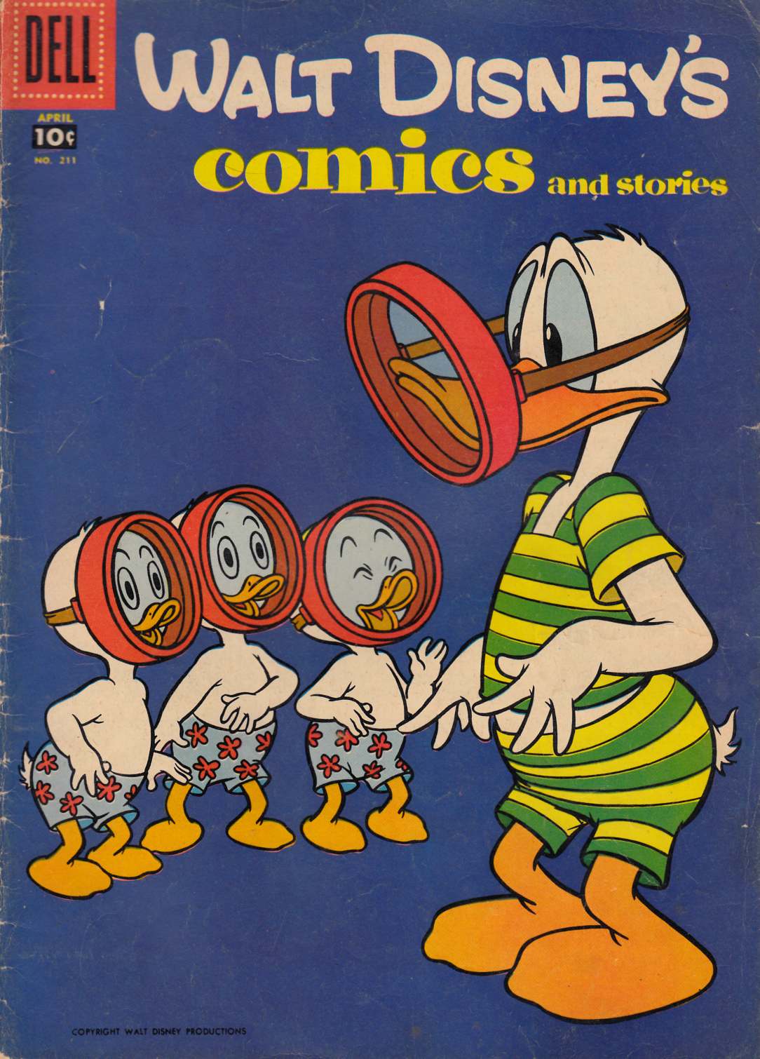 Walt Disney's Comics & Stories #211 Good Plus (2.5) [Dell Comic] THUMBNAIL