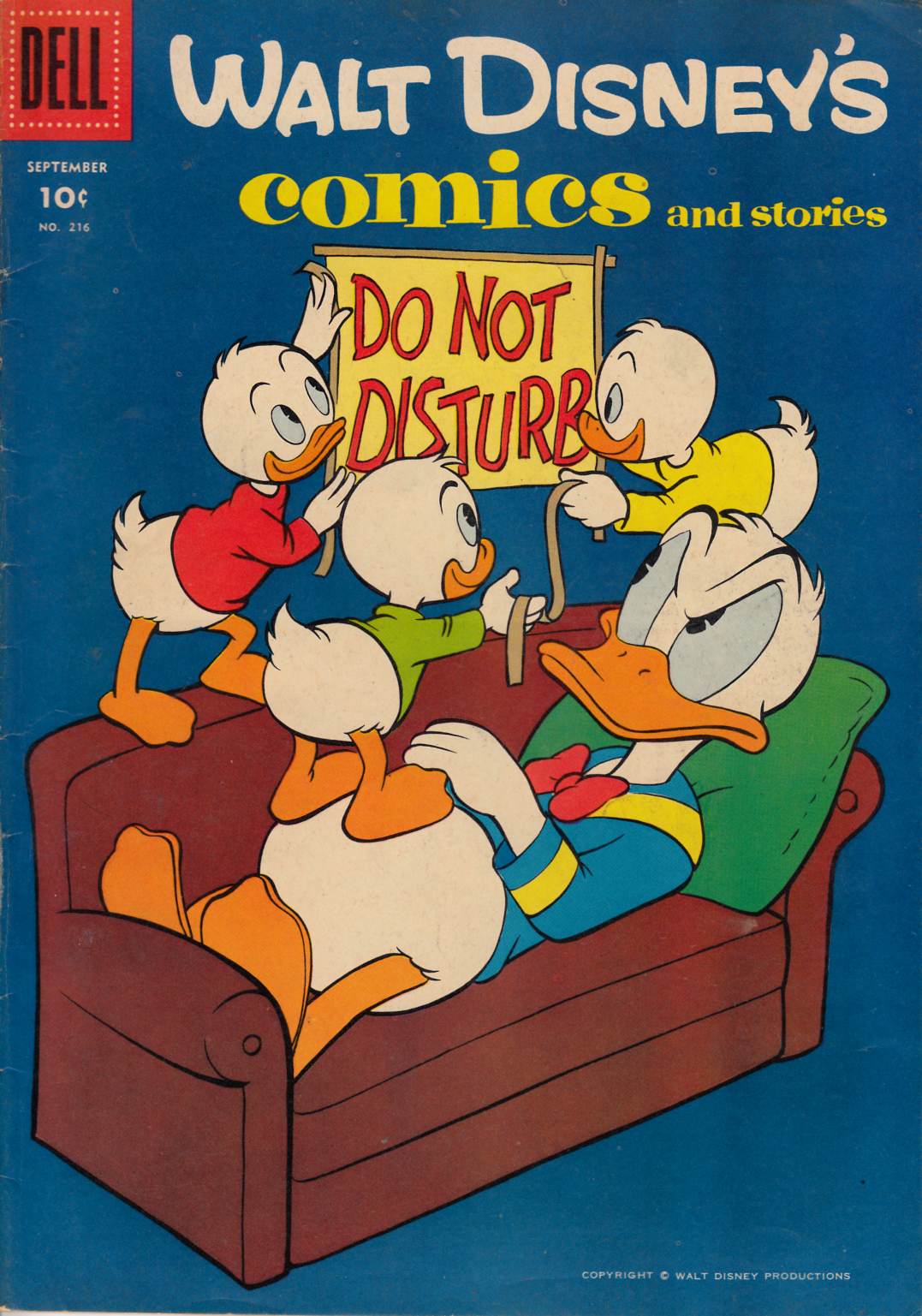 Walt Disney's Comics & Stories #216 Very Good Minus (3.5) [Dell Comic] THUMBNAIL