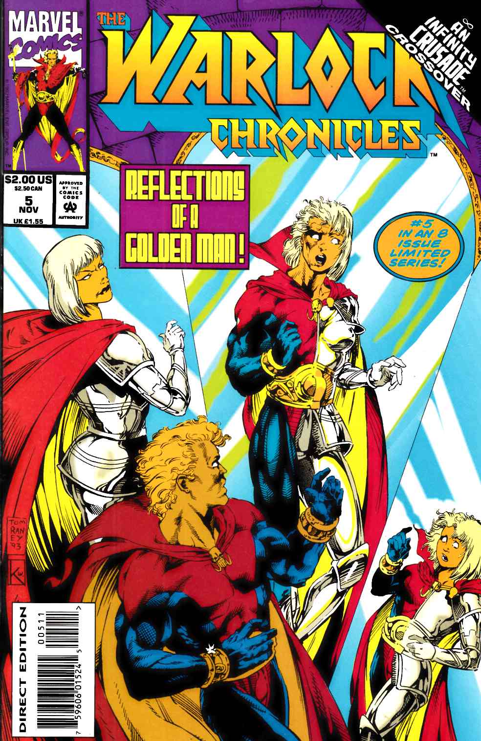 Warlock Chronicles #5 Near Mint Minus (9.2) [Marvel Comic] LARGE