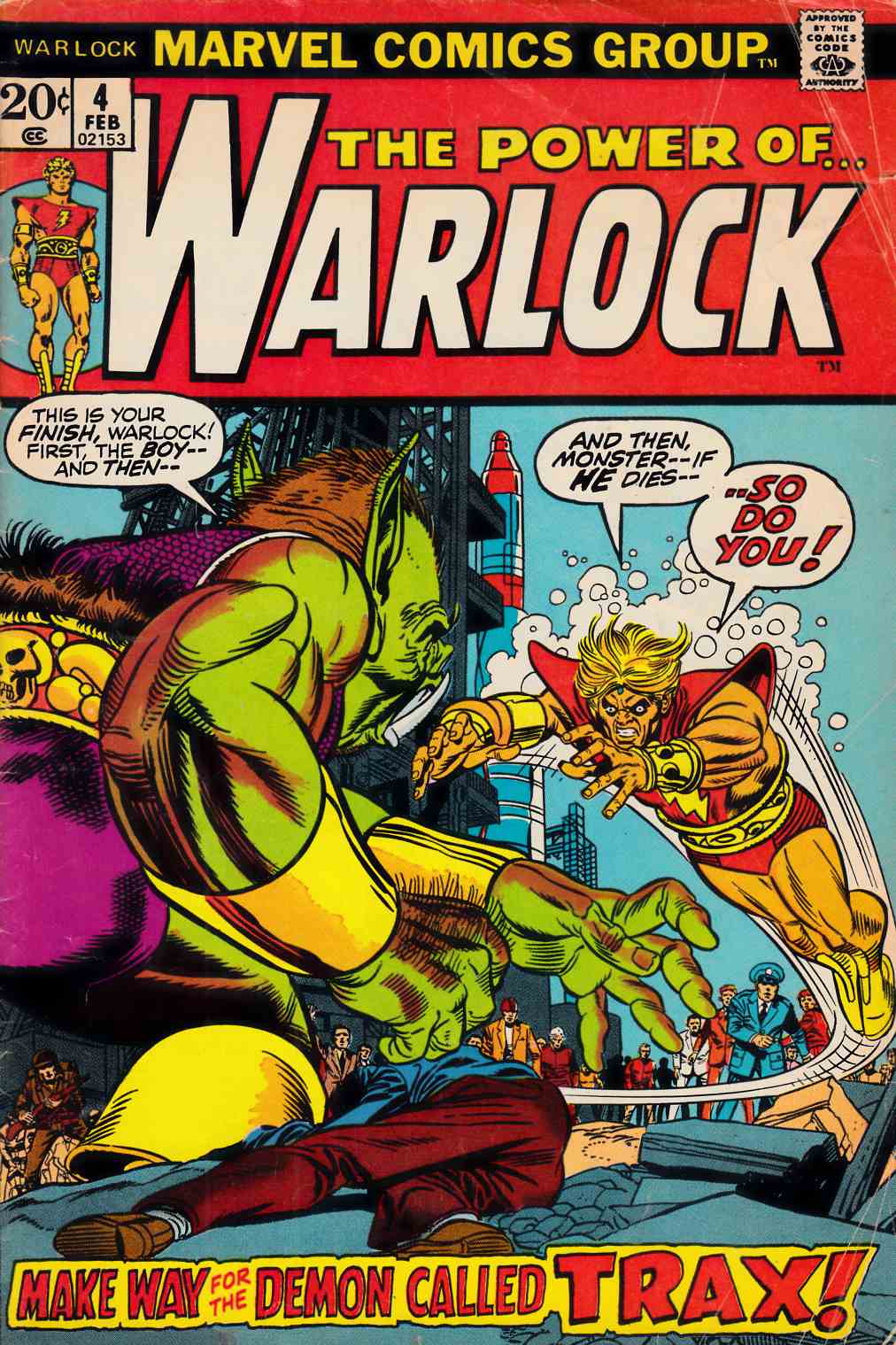 Warlock #4 Good/Very Good (3.0) [Marvel Comic] LARGE