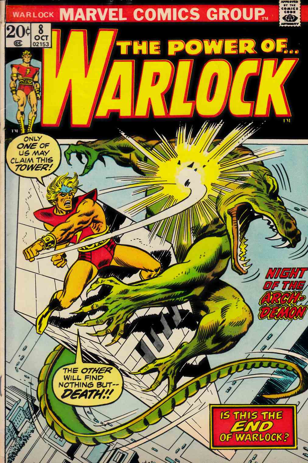 Warlock #8 Fine (6.0) [Marvel Comic] LARGE