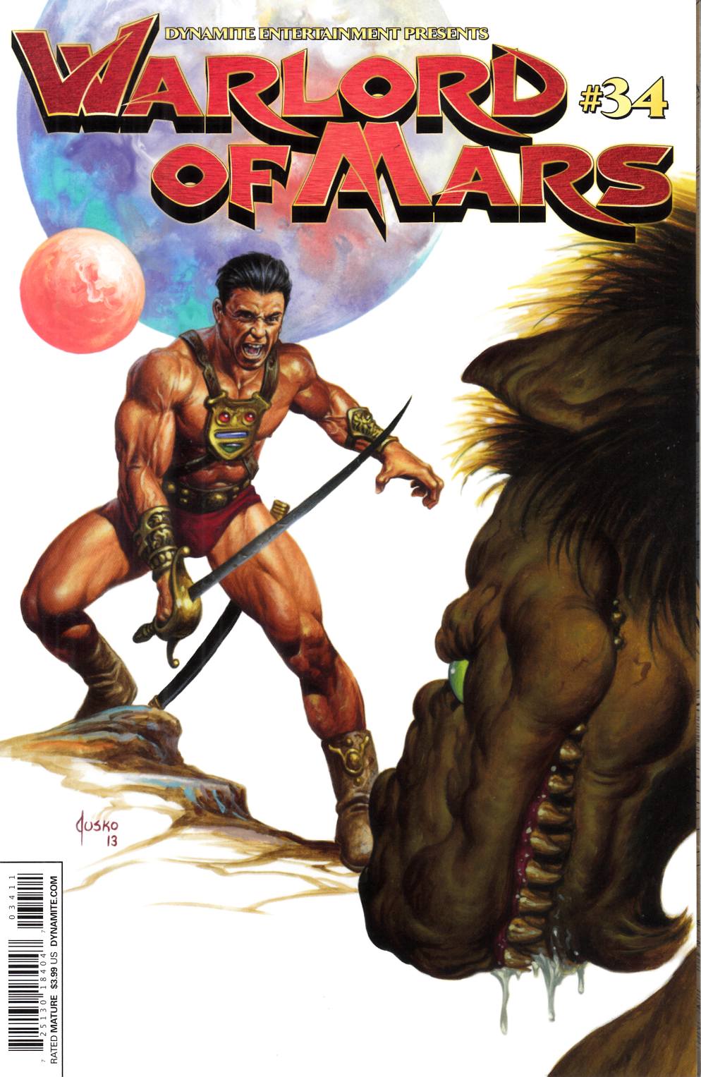 Warlord of Mars #34 Cover A Near Mint (9.4) [Dynamite Comic] THUMBNAIL