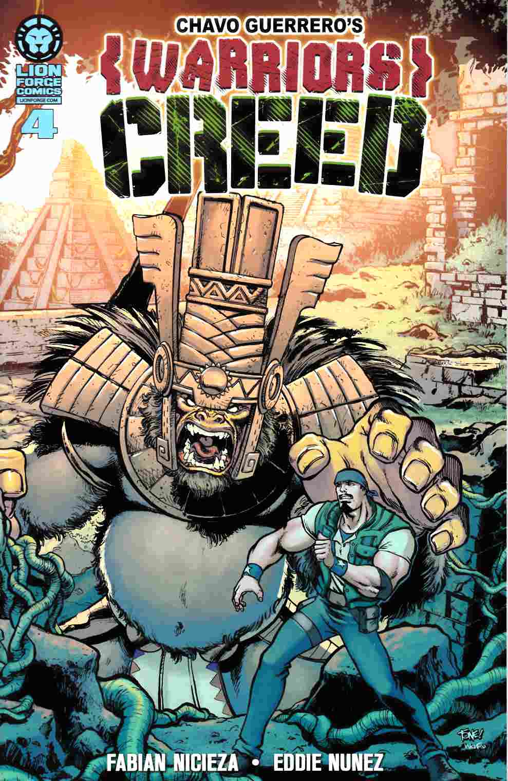 Chavo Guerreros Warriors Creed #4 [Lion Forge Comic] LARGE