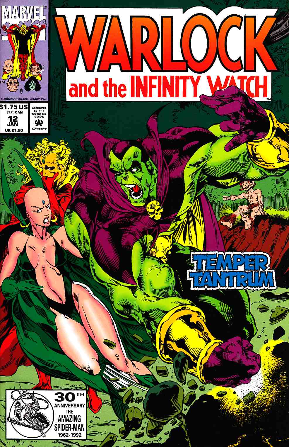 Warlock and the Infinity Watch #12 Very Fine (8.0) [Marvel Comic] LARGE