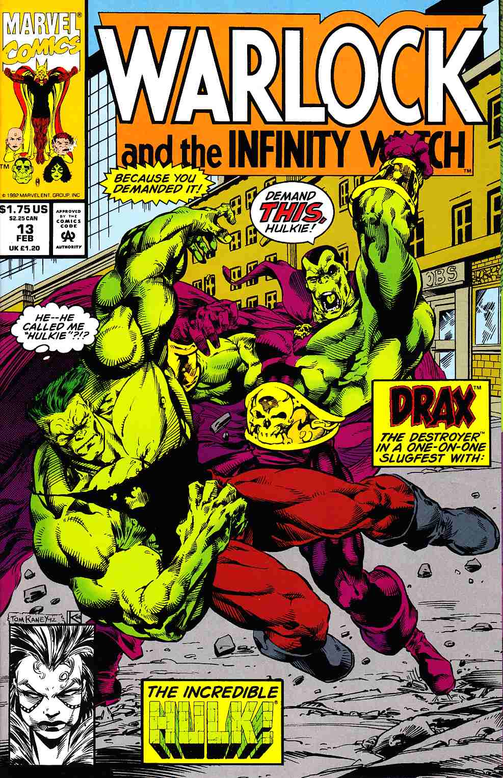 Warlock and the Infinity Watch #13 Very Fine (8.0) [Marvel Comic] LARGE