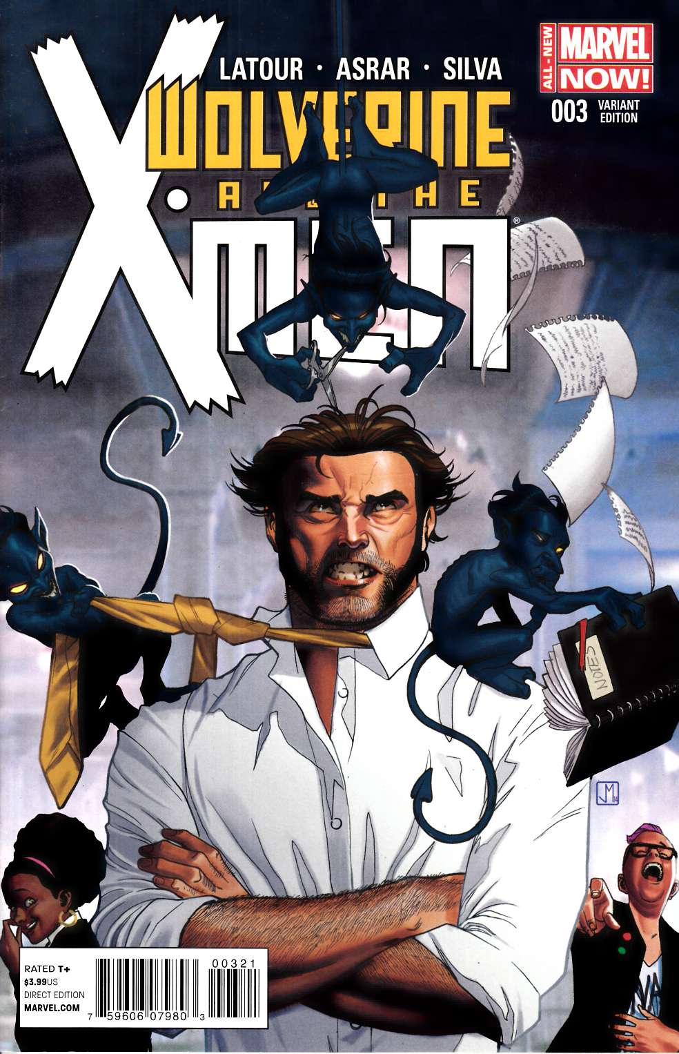 Wolverine and the X-Men #3 Molina Variant Cover Near Mint (9.4) [Marvel Comic] LARGE