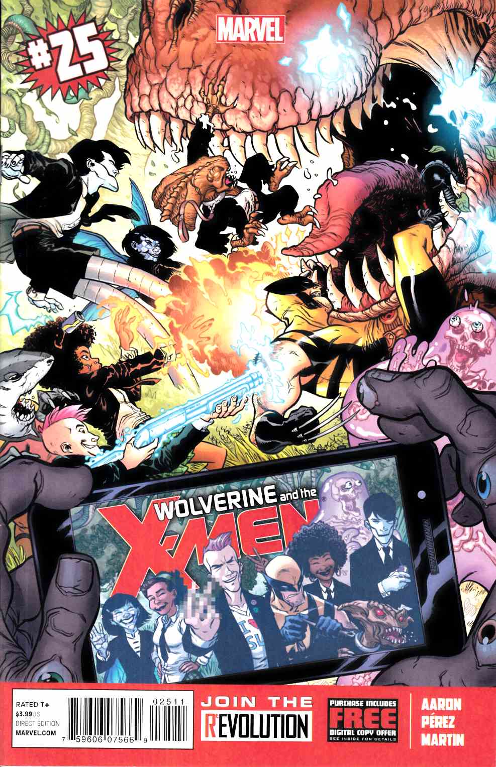 Wolverine and the X-Men #25 Near Mint (9.4) [Marvel Comic] LARGE