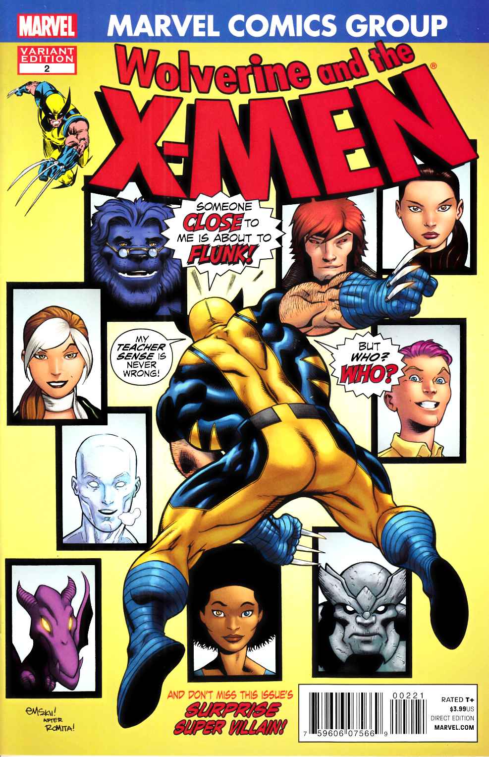 Wolverine and the X-Men #2 Marvel 50th Anniversary Variant Cover Near Mint (9.4) [Marvel Comic] LARGE