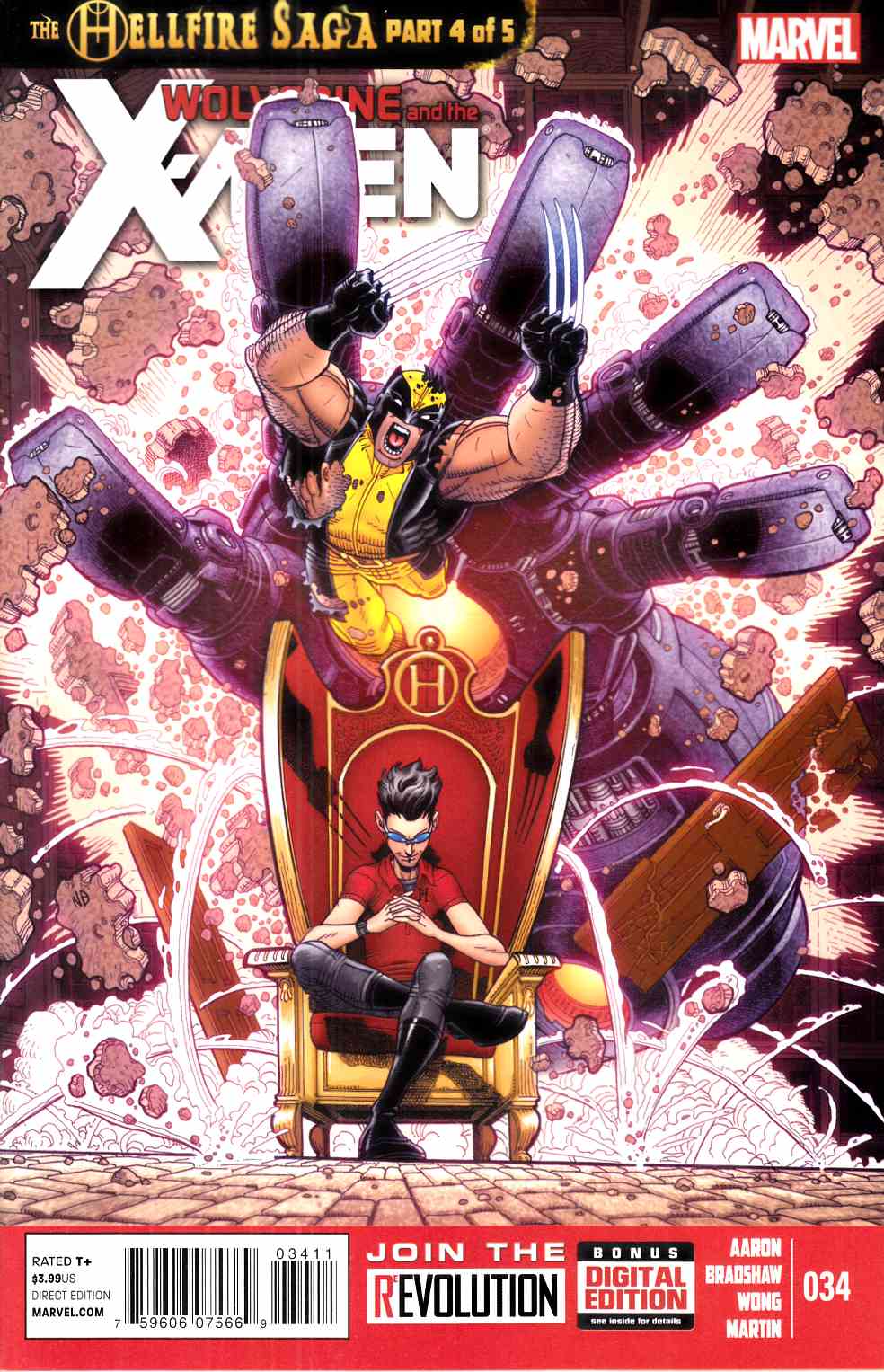 Wolverine and the X-Men #34 Near Mint (9.4) [Marvel Comic] LARGE