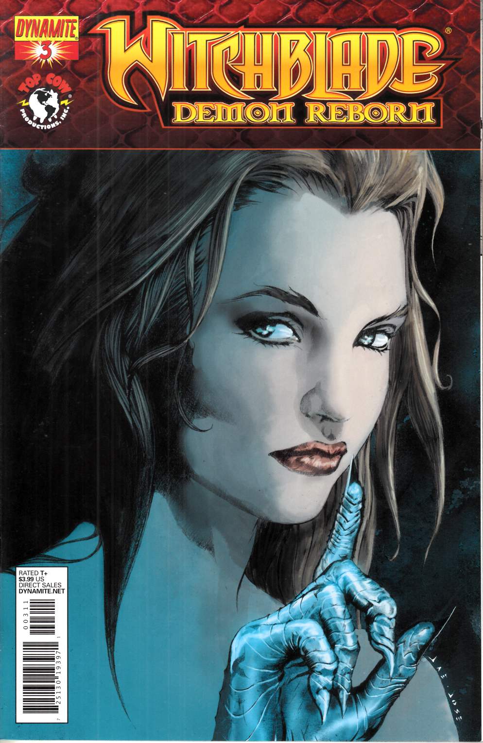 Witchblade Demon Reborn #3 Lee Variant Cover Very Fine (8.0) [Dynamite Comic] THUMBNAIL