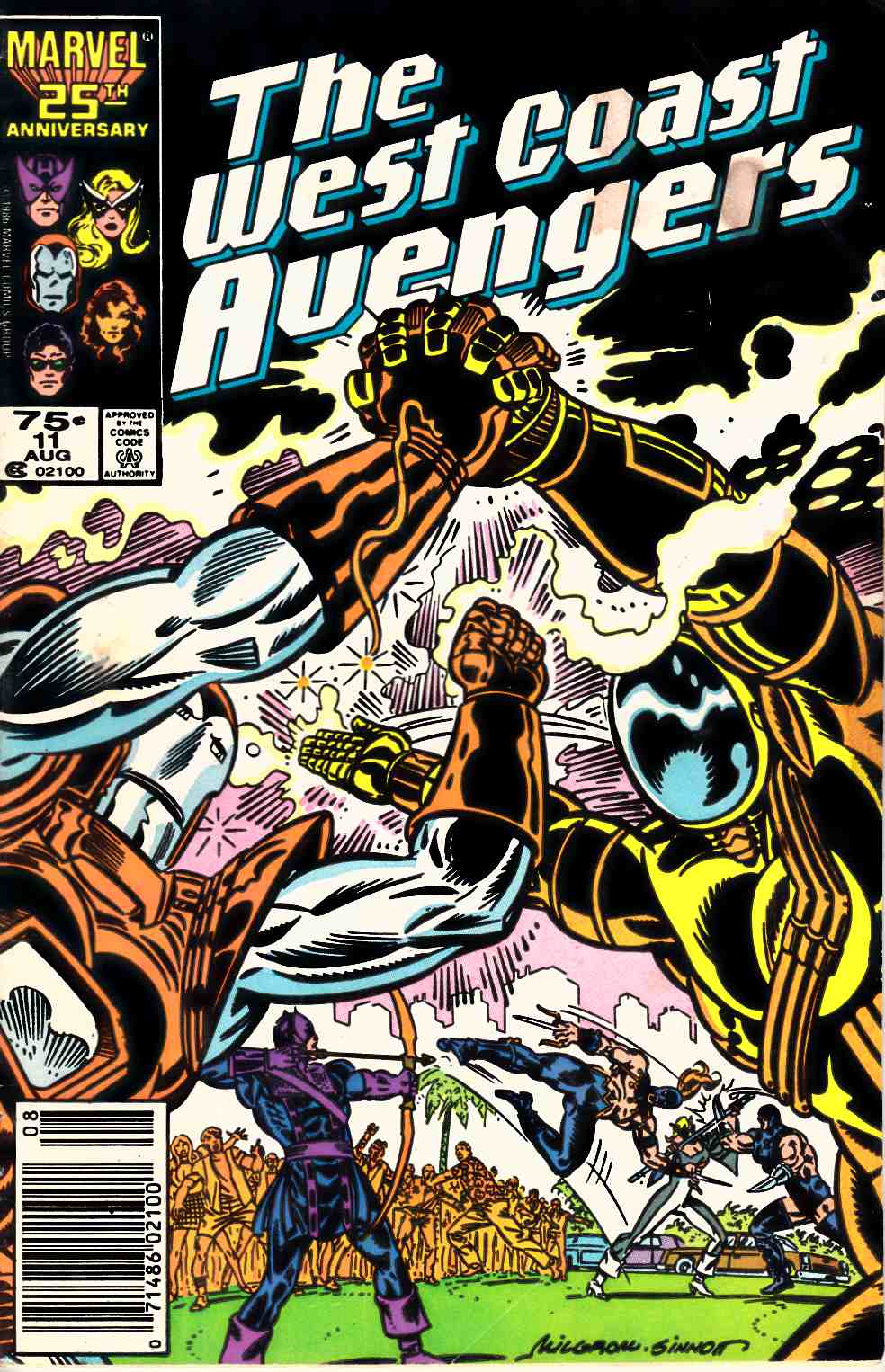 West Coast Avengers #11 Newsstand Edition Good/Very Good (3.0) [Marvel Comic] LARGE