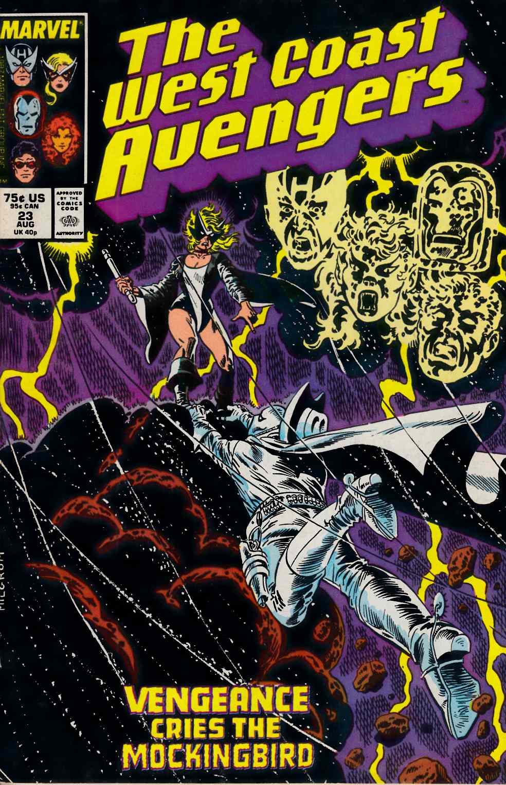 West Coast Avengers #23 Very Fine Minus (7.5) [Marvel Comic] LARGE