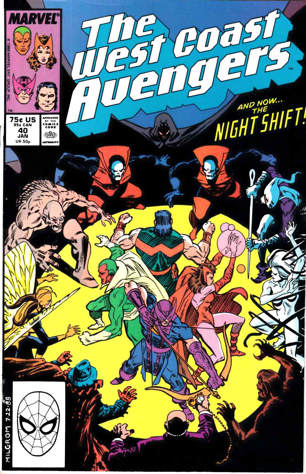 West Coast Avengers #40 Very Fine (8.0) [Marvel Comic] THUMBNAIL