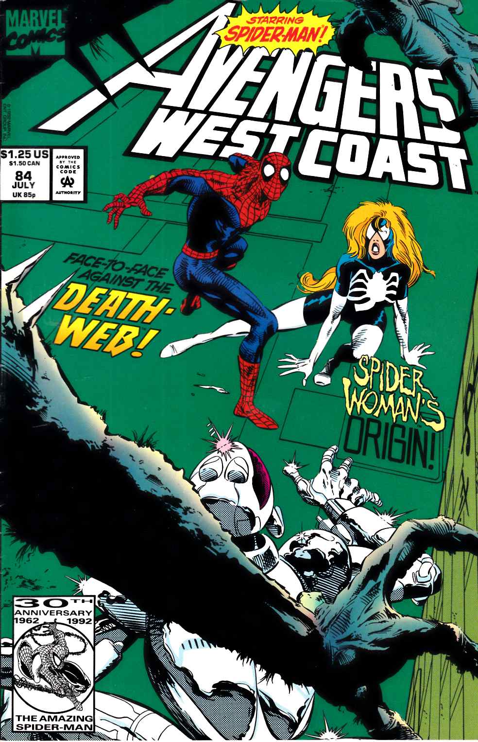 Avengers West Coast #84 Very Fine (8.0) [Marvel Comic] THUMBNAIL
