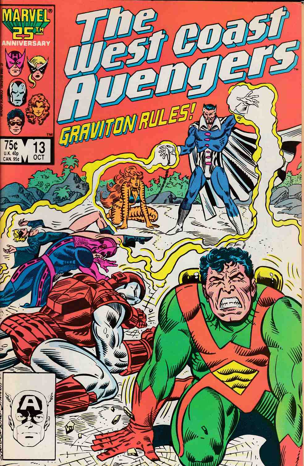 West Coast Avengers #13 Fine (6.0) [Marvel Comic] LARGE