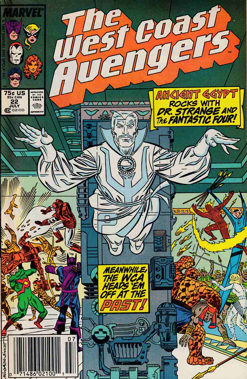 West Coast Avengers #22 Newsstand Edition Fine (6.0) [Marvel Comic] THUMBNAIL