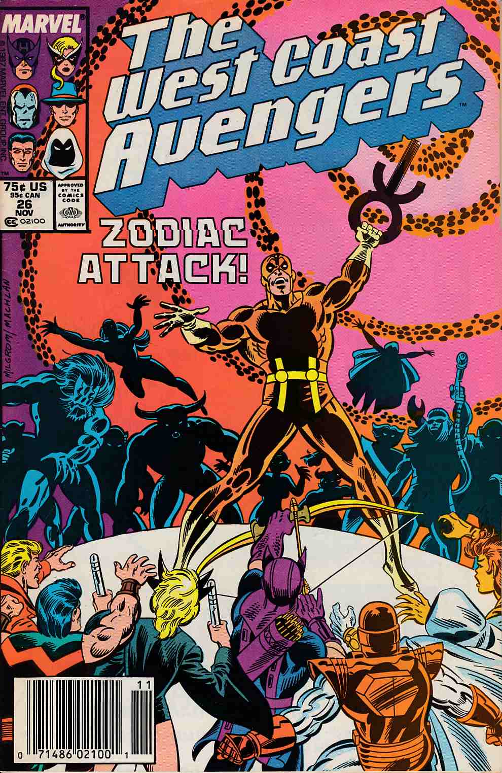 West Coast Avengers #26 Newsstand Edition Fine (6.0) [Marvel Comic] THUMBNAIL