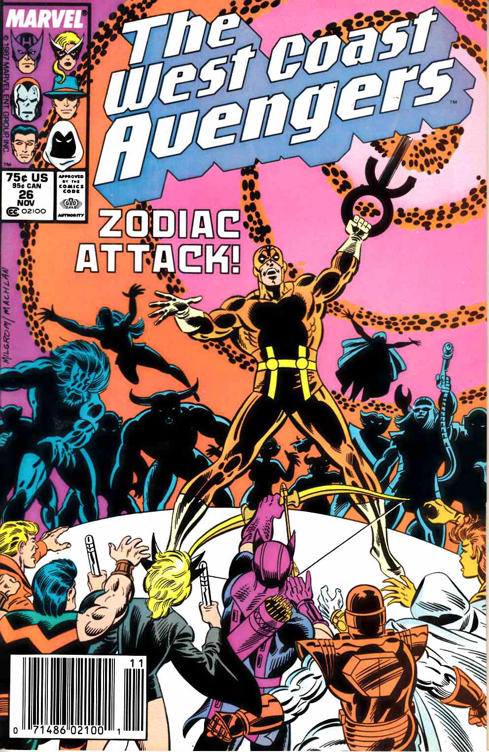 West Coast Avengers #26 Newsstand Edition Very Fine (8.0) [Marvel Comic] THUMBNAIL