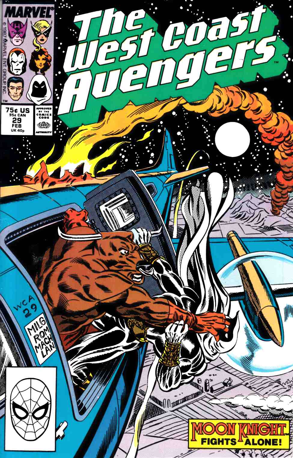 West Coast Avengers #29 Very Fine/Near Mint (9.0) [Marvel Comic] LARGE